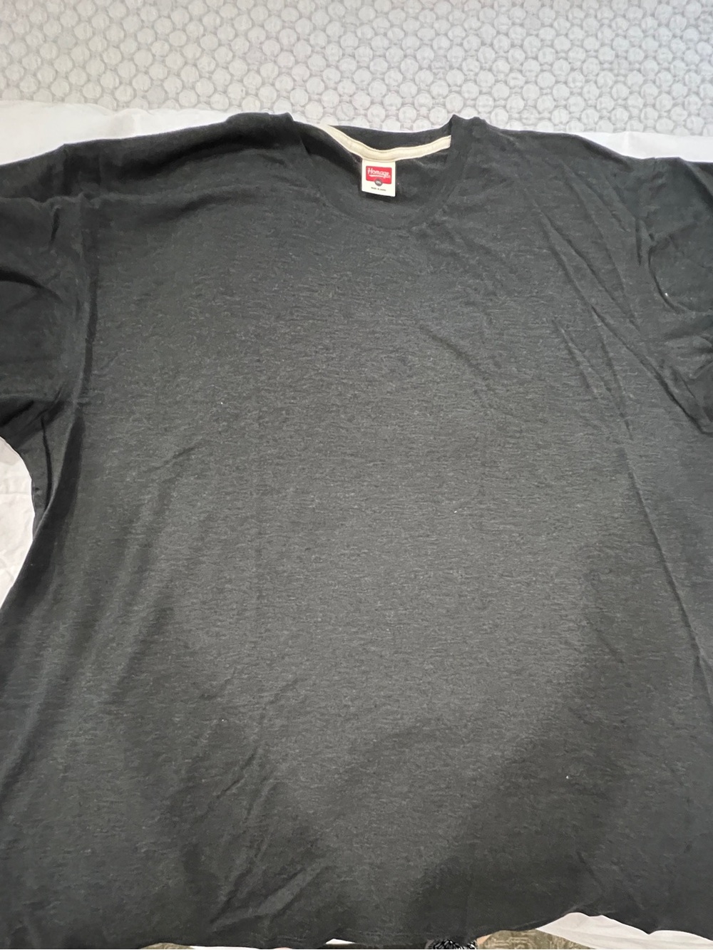 HOMAGE Dark Grey Short Sleeve Crewneck Tee